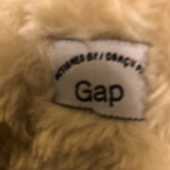 GAP SLIPPERS - METALLIC - FUR SLIDES - women’s size 9/10 - #213 - Picture 7 of 14